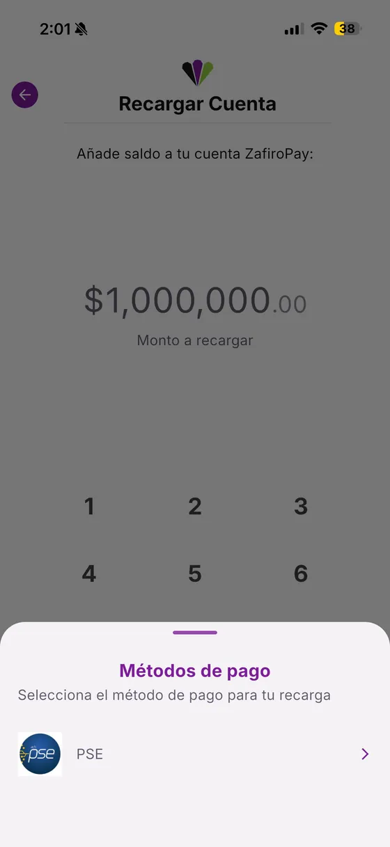 Recargar Cuenta